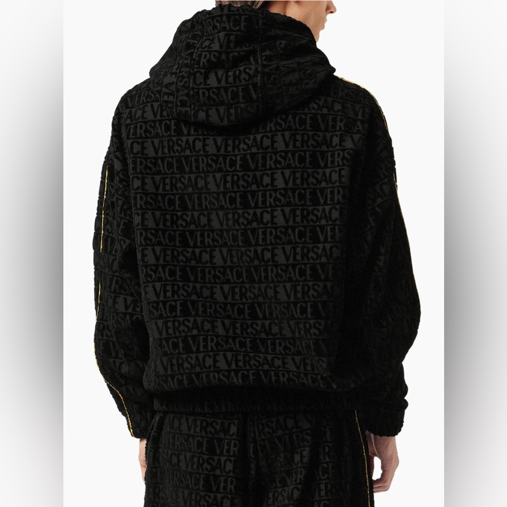 Versace Cotton Terry Logo Hoodie - Picture 3 of 3